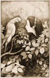 "Slang!", schreeuwde de Duif, illustratie voor Lewis Carroll